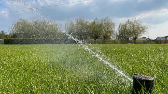 Beregening van Grastotaal in gazon